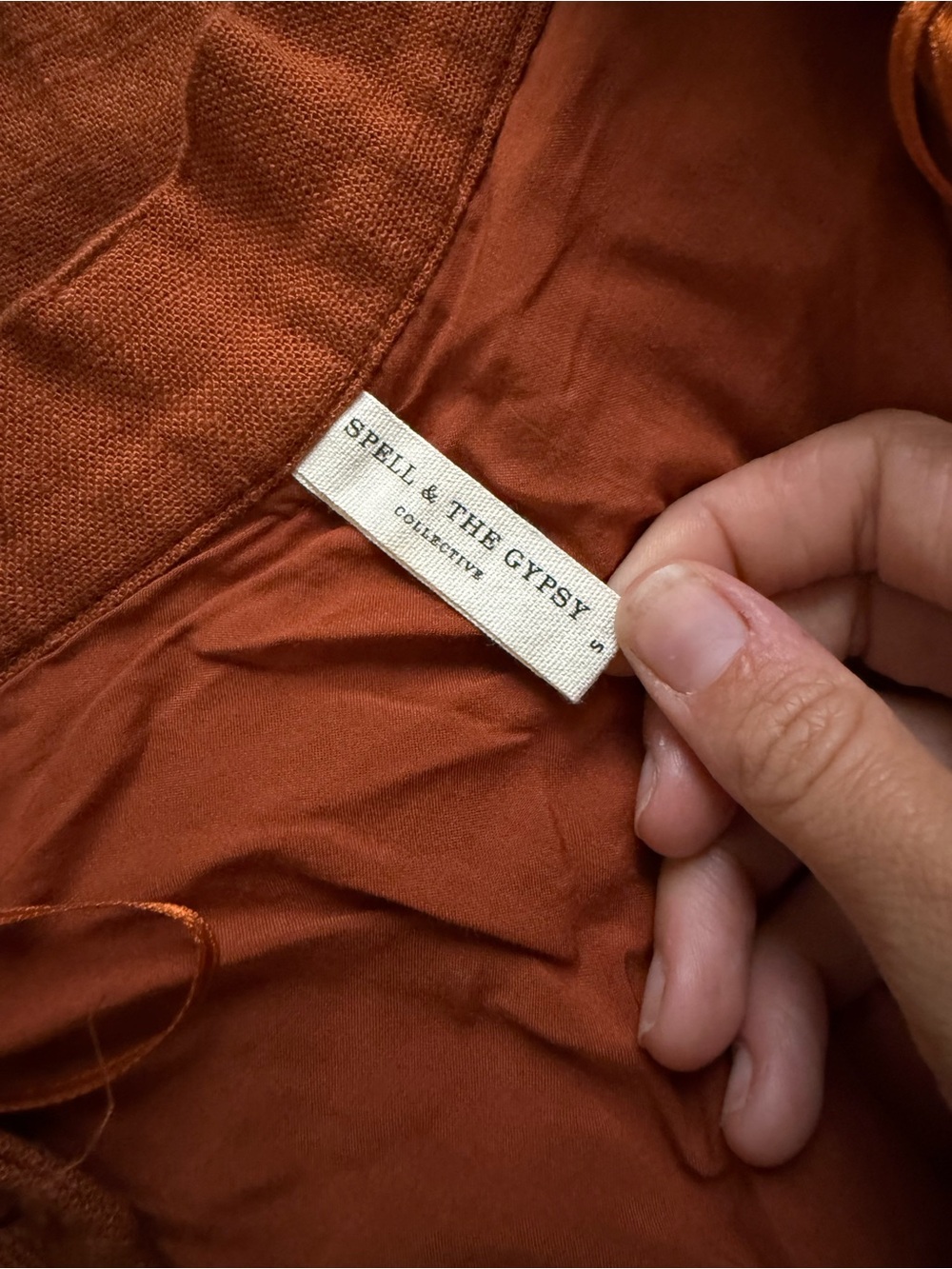 Spell Rust Button-Front Maxi Skirt - Picture 4 of 7